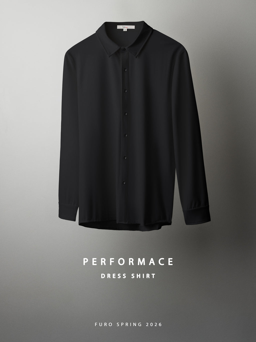 Performance dress shirt Black