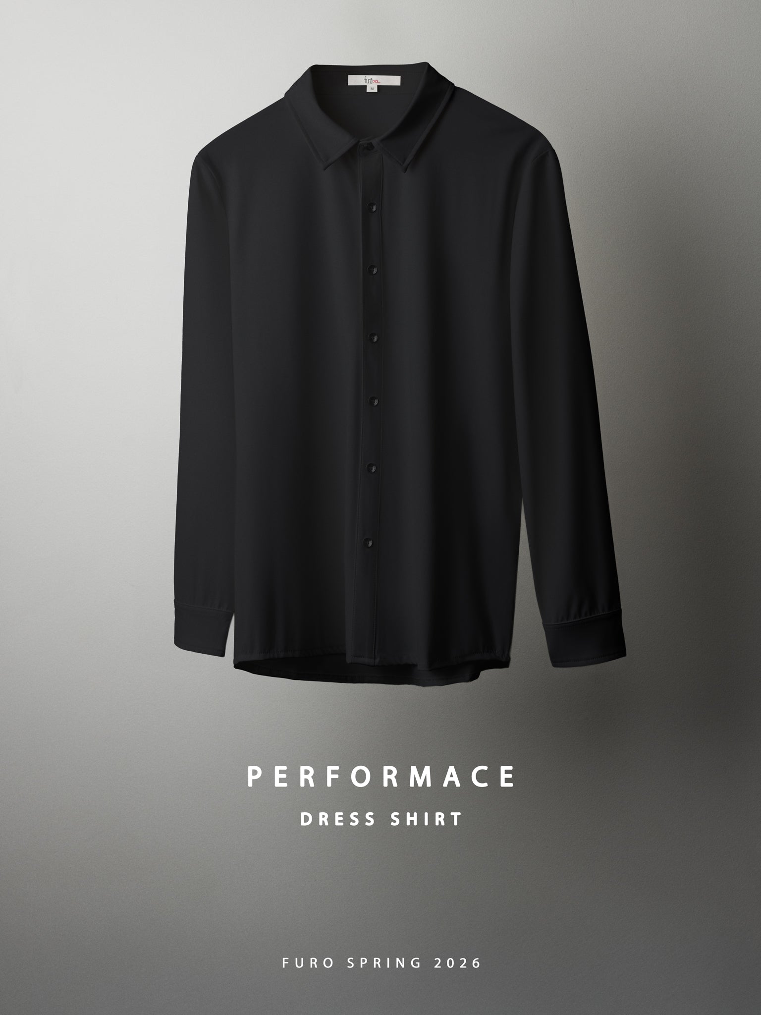 Performance dress shirt Black